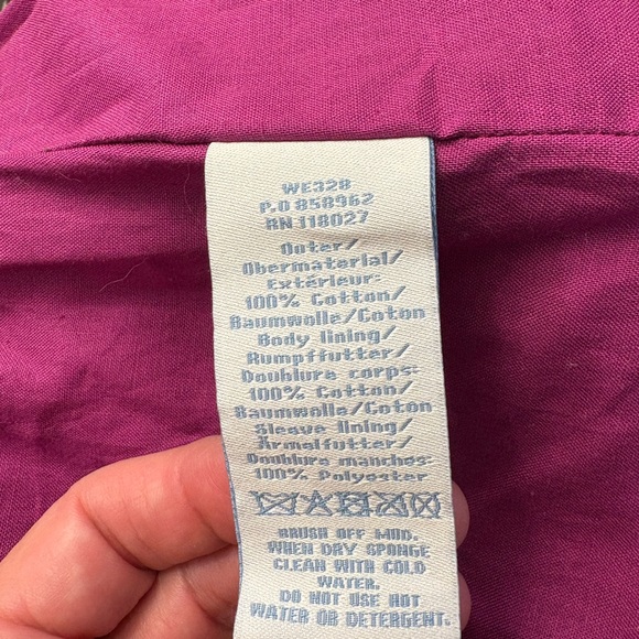 Boden waxed cotton jacket in gray and brown polka dot ‘camo’ pattern - Picture 5 of 5